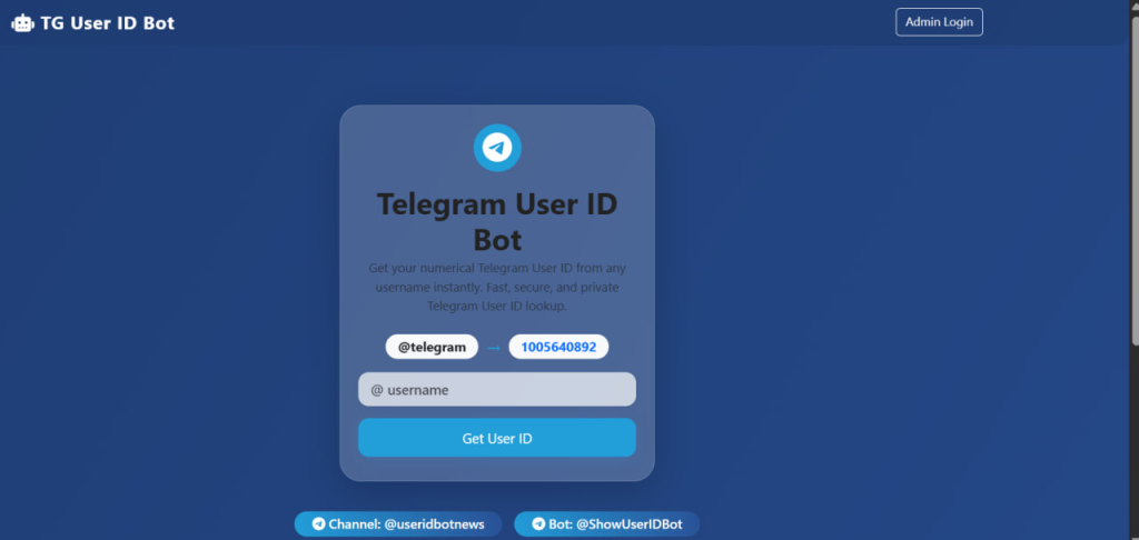 @ShowUserIDBot