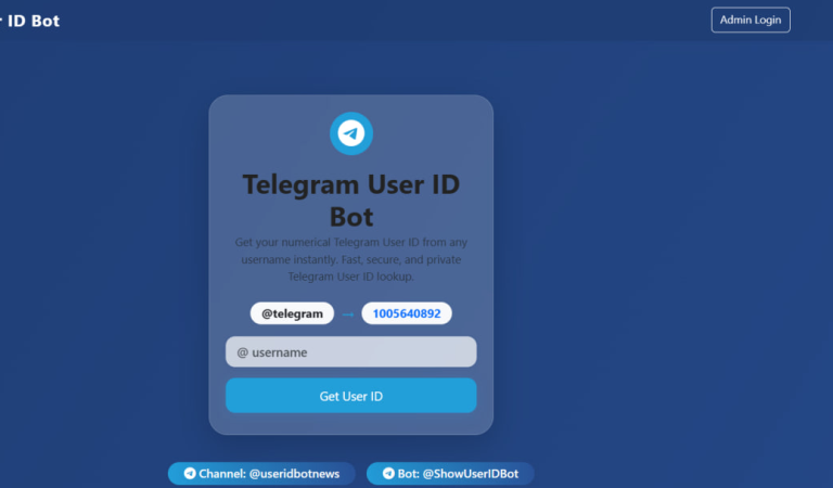ShowUserIDBot Expands Beyond Telegram: Multi-Domain Website Launch