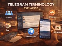 Telegram terminology guide on tech devices