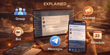 Telegram terminology guide on tech devices