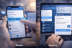 Creating a Telegram channel on devices Creating a Telegram channel on devices